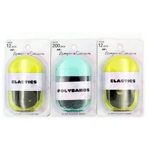 Scunci XO Morgan Simianer 24 pc Elastics & 200pc Polybands, Ponytails for Hair